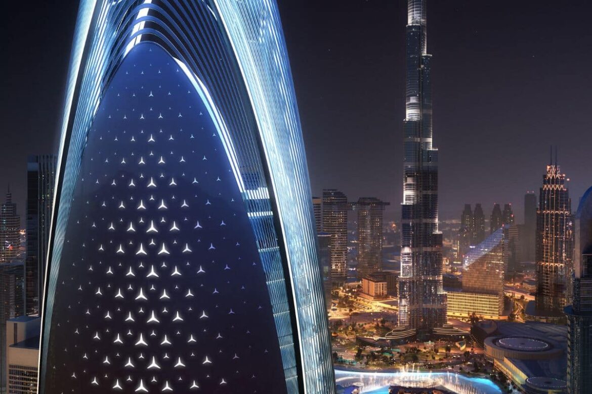 إطلاق أول برج سكني يحمل علامة “مرسيدس بنز” في دبي بارتفاع 341 متراً